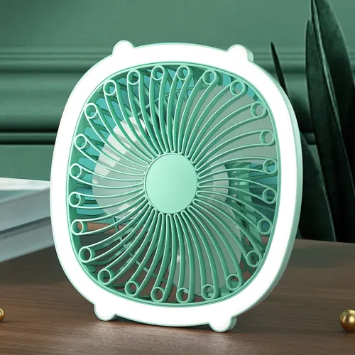 Портативний вентилятор із лампою Fill Light Fan, акумуляторний 1200 мА/год, 5 Вт, заряджання Type-C - фото 2