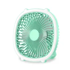 Портативний вентилятор із лампою Fill Light Fan, акумуляторний 1200 мА/год, 5 Вт, заряджання Type-C Зелений