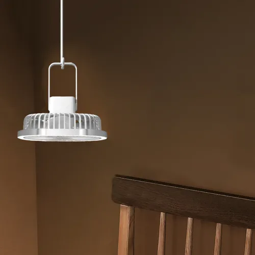 Портативний вентилятор із лампою Fill Light Fan, акумуляторний 1200 мА/год, 5 Вт, заряджання Type-C Зелений - фото 5
