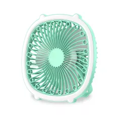 Портативний вентилятор із лампою Fill Light Fan, акумуляторний 1200 мА/год, 5 Вт, заряджання Type-C Зелений