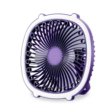 Портативний вентилятор із лампою Fill Light Fan, акумуляторний 1200 мА/год, 5 Вт, заряджання Type-C Фіолетовий