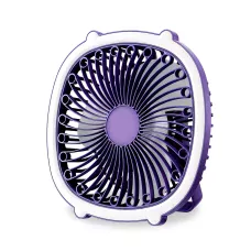 Портативный вентилятор с лампой Fill Light Fan, аккумуляторный 1200 мА/ч, 5 Вт, зарядка Type-C Фиолетовый