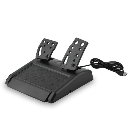 Игровой руль с педалями Vibration Steering Wheel с коробкой передач, 17 кнопок, для ПК, PS2, PS3 - фото 5
