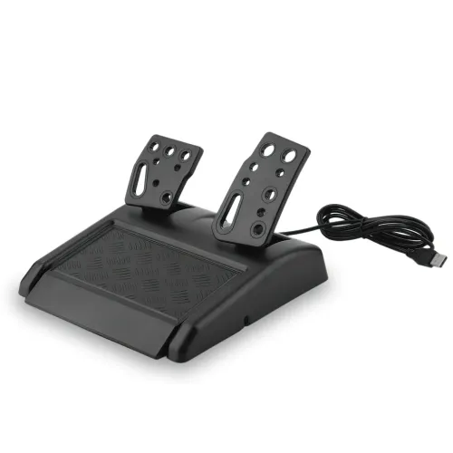Игровой руль с педалями Vibration Steering Wheel с коробкой передач, 17 кнопок, для ПК, PS2, PS3 - фото 10