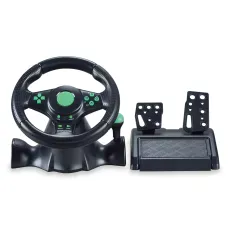 Ігрове кермо з педалями Vibration Steering Wheel з коробкою передач, 17 кнопок, для ПК, PS2, PS3