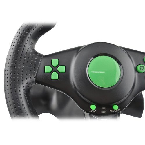 Ігрове кермо з педалями Vibration Steering Wheel з коробкою передач, 17 кнопок, для ПК, PS2, PS3 - фото 3