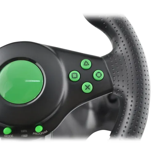 Игровой руль с педалями Vibration Steering Wheel с коробкой передач, 17 кнопок, для ПК, PS2, PS3 - фото 4