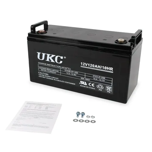 Акумулятор гелевий UKC 12V120AH/10HR, до 12 років експлуатації, з ємністю 120 А·год, 12 В - фото 7