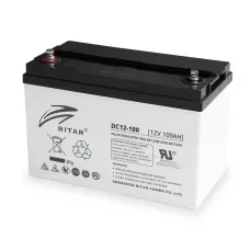 Акумулятор AGM Ritar DC12-100 до 10 років експлуатації, з ємністю 100 А·год, 12 В