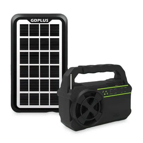 Портативна сонячна система GDLITE GD-8081, 4600 мА/год, з функцією повербанк і виносними лампочками
