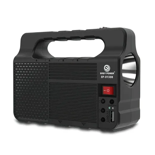 Портативна сонячна система EasyPower EP-0138B, 3600 мА/год, з функцією повербанк і виносними лампочками - фото 2
