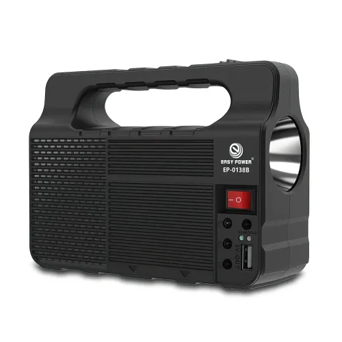 Портативна сонячна система EasyPower EP-0138B, 3600 мА/год, з функцією повербанк і виносними лампочками - фото 2