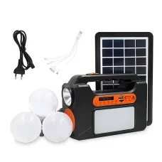 Портативная солнечная система EasyPower EP-393BT, 4000 мА/ч, с функцией повербанк и выносными лампочками