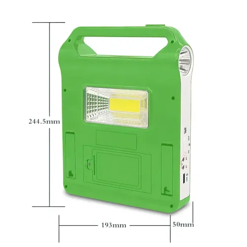 Портативна сонячна система EasyPower EP-038А, 3000 мА/год, з функцією повербанк і виносними лампочками - фото 6