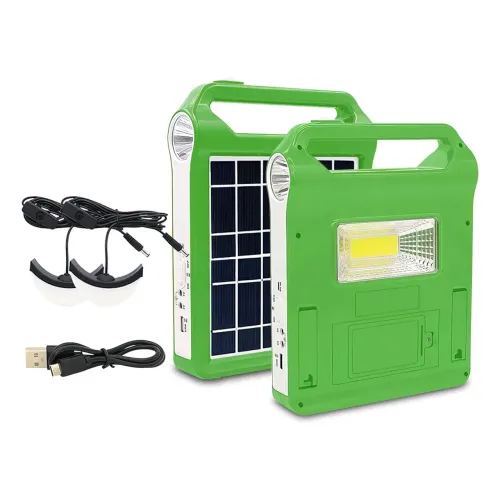 Портативна сонячна система EasyPower EP-038А, 3000 мА/год, з функцією повербанк і виносними лампочками