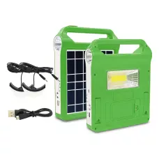 Портативна сонячна система EasyPower EP-038А, 3000 мА/год, з функцією повербанк і виносними лампочками