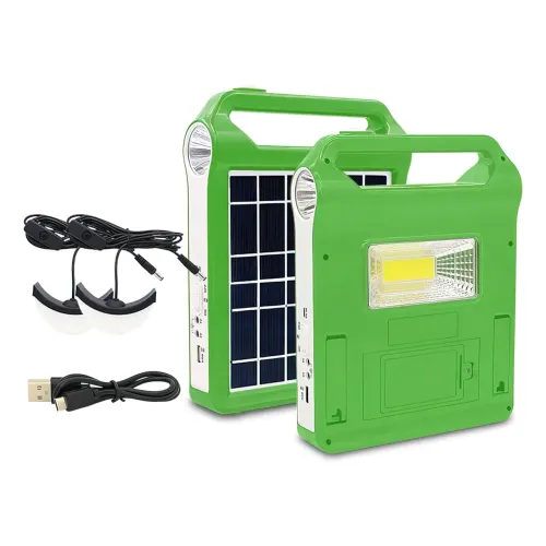 Портативная солнечная система EasyPower EP-038А, 3000 мА/ч, с функцией повербанк и выносными лампочками