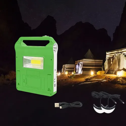 Портативна сонячна система EasyPower EP-038А, 3000 мА/год, з функцією повербанк і виносними лампочками - фото 5