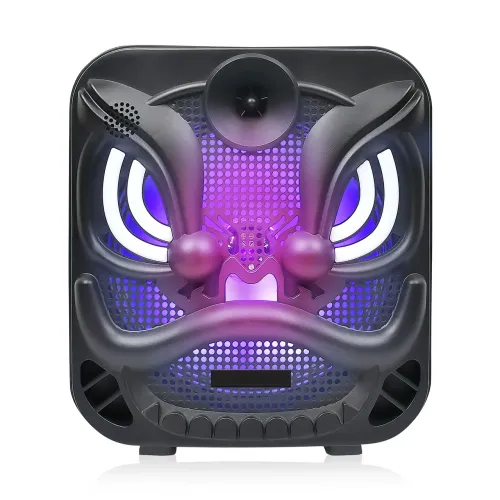 Портативна колонка RX-8130A з RGB-підсвіткою, 5 Вт, від 2 до 20 кГц, з USB, SD-картою і FM-радіо
