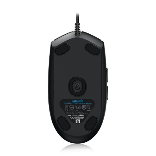 Ігрова комп'ютерна миша Logitech G102 з RGB-підсвіткою, дротова, 8000 DPI, 5 настроюваних кнопок - фото 4