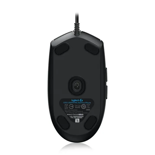 Игровая компьютерная мышь Logitech G102 с RGB подсветкой, проводная, 8000 DPI, 5 настраиваемых кнопок - фото 4