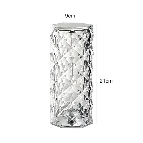 Настільна RGB лампа Crystal Rose Ambience, акумуляторна, 5 Вт, 10 годин на одному заряді, 4 режими яскравості - фото 2