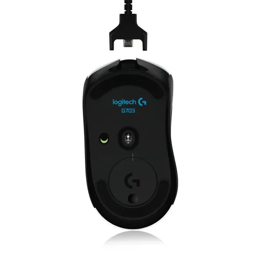 Ігрова комп'ютерна миша Logitech G703 з відгуком в 1 мс, бездротова, 25600 DPI, 6 настроюваних кнопок - фото 5