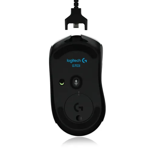 Ігрова комп'ютерна миша Logitech G703 з відгуком в 1 мс, бездротова, 25600 DPI, 6 настроюваних кнопок - фото 5