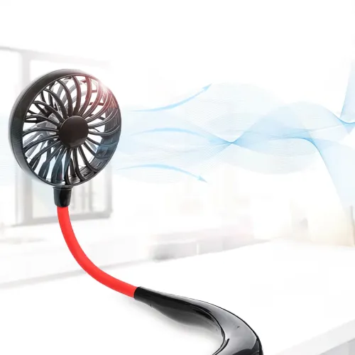 Нашийний USB-вентилятор Wearable Fan із зарядкою від MicroUSB, 1200 мА/год, 4 Вт - фото 7