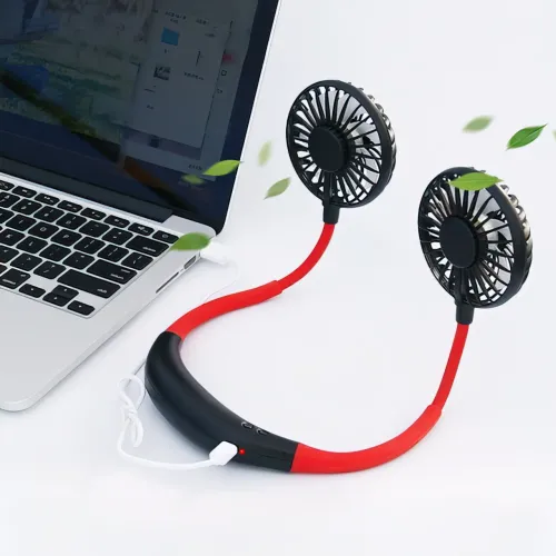 Нашийний USB-вентилятор Wearable Fan із зарядкою від MicroUSB, 1200 мА/год, 4 Вт - фото 6