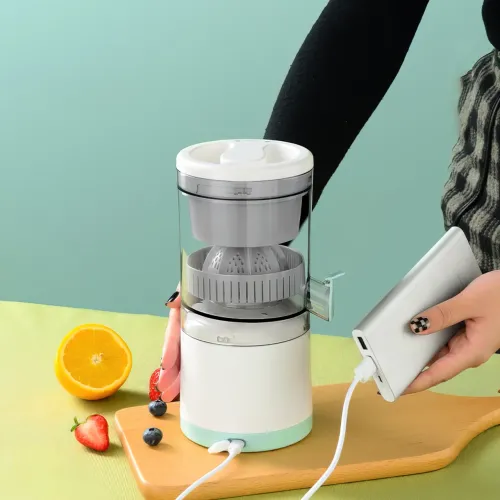 Портативна соковичавниця LY-9, акумуляторна, з заряджанням USB, 18000 об./хв, 1200 мА/год - фото 2