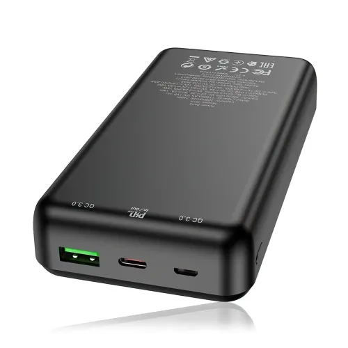Портативний зарядний пристрій HOCO J87A, 20000 мА/год, USB-A, Type-C, Micro-USB - фото 4