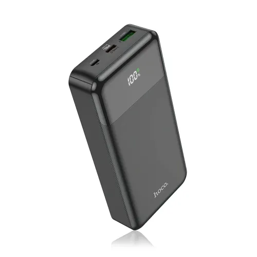 Портативний зарядний пристрій HOCO J102A з вогнетривким корпусом, 20000 мА/год, USB-A, Type-C, Micro-USB - фото 2