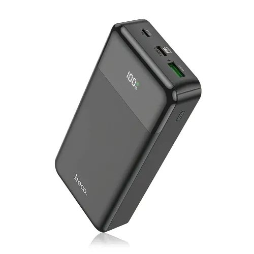 Портативний зарядний пристрій HOCO J102A з вогнетривким корпусом, 20000 мА/год, USB-A, Type-C, Micro-USB - фото 4