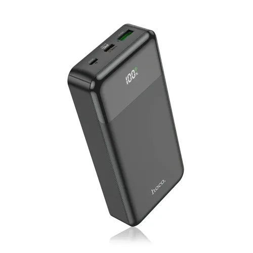 Портативний зарядний пристрій HOCO J102A з вогнетривким корпусом, 20000 мА/год, USB-A, Type-C, Micro-USB - фото 2