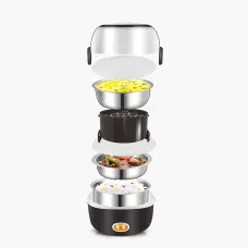 Портативна пароварка Coocking Lunch Box з набором ємностей, 3 рівні, 200 Вт, 2 літри
