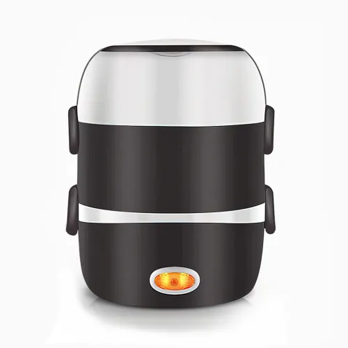 Портативна пароварка Coocking Lunch Box з набором ємностей, 3 рівні, 200 Вт, 2 літри - фото 2