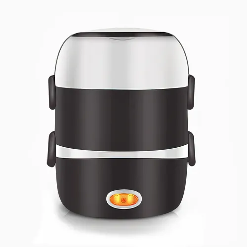 Портативна пароварка Coocking Lunch Box з набором ємностей, 3 рівні, 200 Вт, 2 літри - фото 2