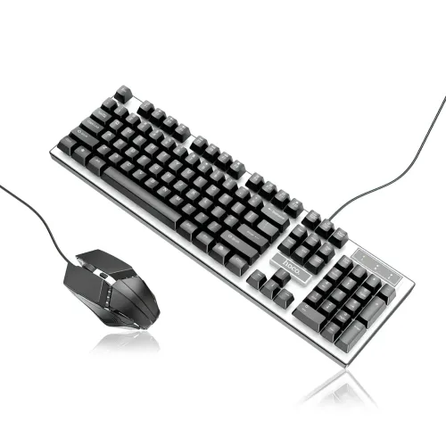 Игровая клавиатура с мышкой Hoco GM18, проводная, с RGB подсветкой, клавиатура 104 кнопки - фото 5