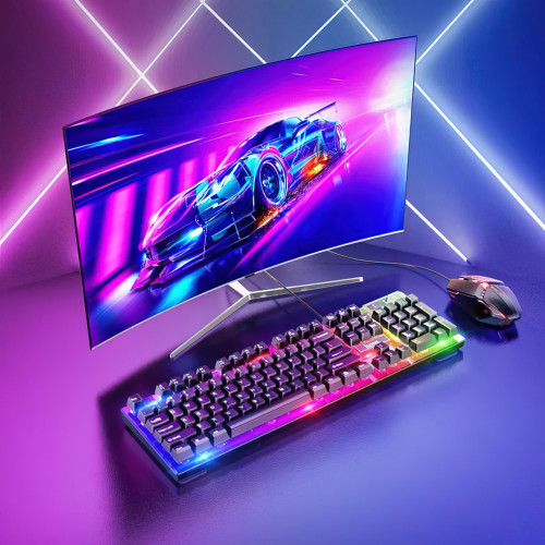 Ігрова клавіатура з мишкою Hoco GM18, дротова, з RGB-підсвіткою, клавіатура 104 кнопки - фото 10