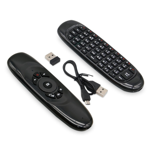 Аеромиш AirMouse I8 3в1 з QWERTY клавіатурою та функцією пульта, з заряджанням від microUSB - фото 4