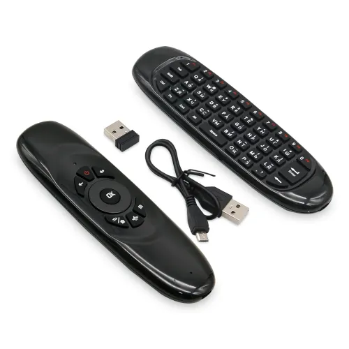 Аэромышь AirMouse I8 3в1 с QWERTY клавиатурой и функцией пульта, с зарядкой от microUSB - фото 4
