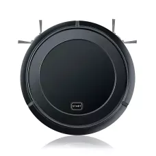 Робот-пилосос HongHui smart No.521, 1200 мА/год, 90 хвилин на одному заряді, мішок 400 мл, чорний