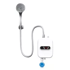 Проточный водонагреватель Delimano RX-021 с душем и экраном, 3500 Вт, LCD дисплей, нагрев за 3 секунды