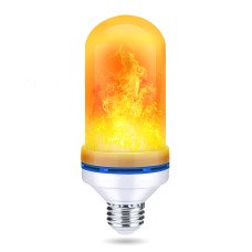 Лампа светодиодная с эффектом огня Flame Bulb, 4 режима, в цоколь E27, 7 Вт, 2200 К, 700 Лм
