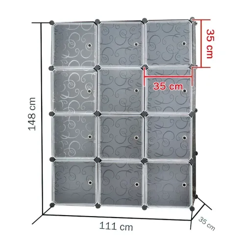 Пластикова складана шафа Storage Cube Cabinet MP312-62, 8 секцій - фото 10
