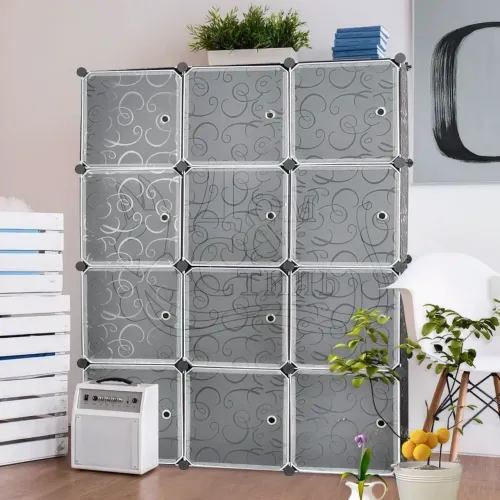 Пластикова складана шафа Storage Cube Cabinet MP312-62, 8 секцій - фото 2