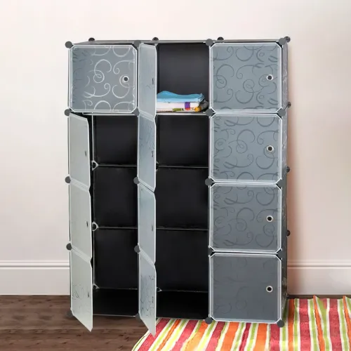 Пластикова складана шафа Storage Cube Cabinet MP312-62, 8 секцій - фото 3