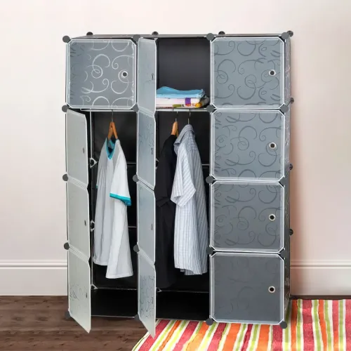 Пластикова складана шафа Storage Cube Cabinet MP312-62, 8 секцій - фото 4