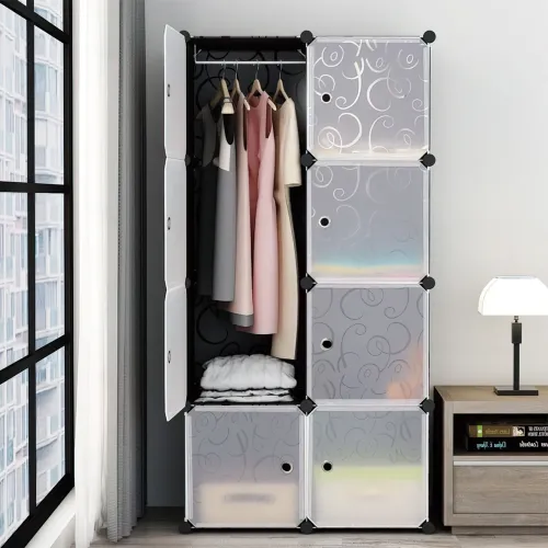 Пластикова складана шафа Storage Cube Cabinet MP-28-51, 6 секцій - фото 4